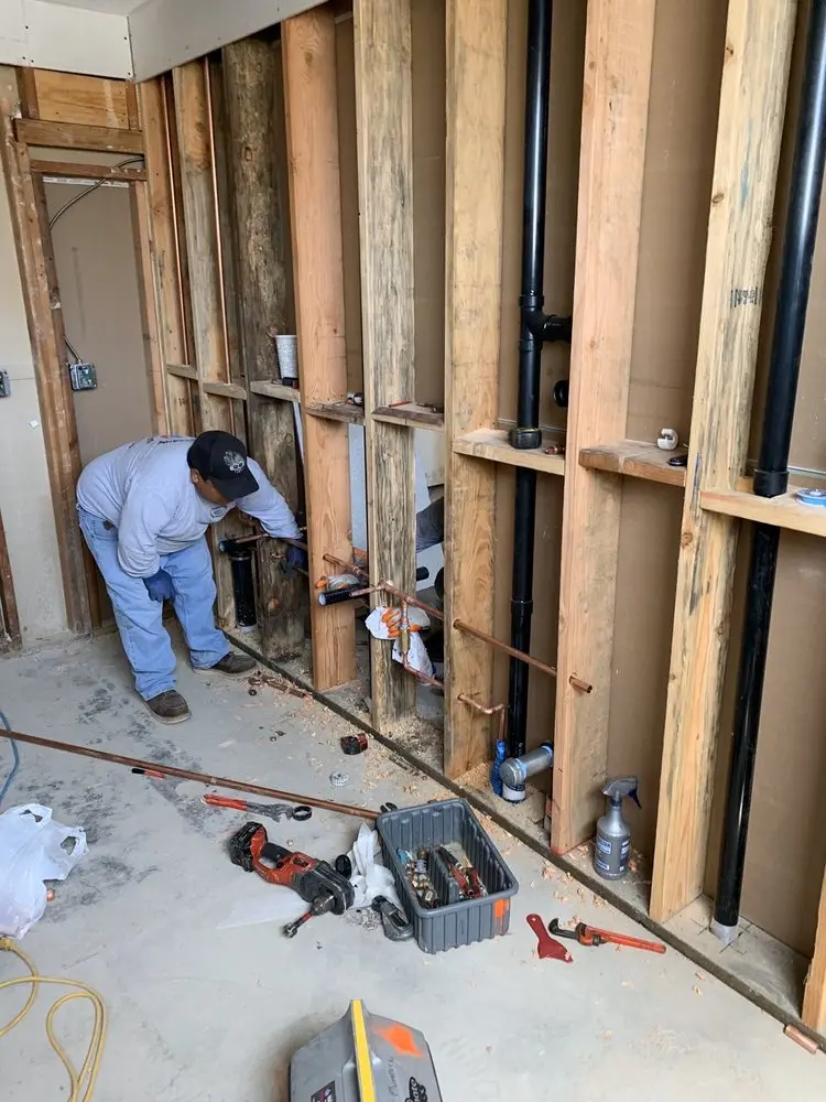 Commercial rough-in plumbing for Gas Line Repair in Sugarland Run